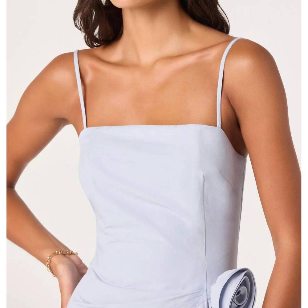 NEW ASTR blake pleated mini dress in powder blue - Picture 5 of 5